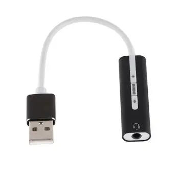 2 In 1 USB Išorinė Garso plokštė USB 3.0 3.5 mm Lizdas Garso Mikrofonas, Ausinių Adapteris, skirtas 