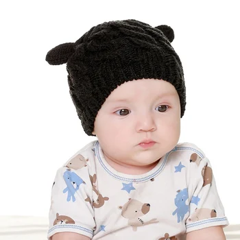 2 Vienetų Komplektas Stilingas Kūdikio kepurė ir Pirštinės Rinkinys Vaikams, Megztos Beanie Kepurė 2020 Naujas Žiemą Šiltas Pompom Kepurės Pirštinės
