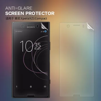2 vnt./daug NILLKIN Anti-Glare Matte screen protector Sony Xperia XZ1 Kompaktiškas apsauginės plėvelės su retailed paketas