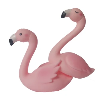 2 vnt Mielas pink Flamingo barška Vonios žaislai Ornamentu Baby vandens žaislai Phoeniconaias šiek tiek, kaip Gulbė žąsų apdaila