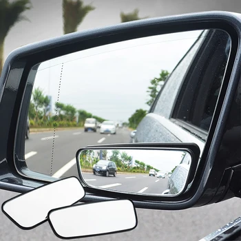 2 Vnt Papildomų sferiniai negyvų zonų veidrodėliai reguliariai automobilio šoniniai veidrodžiai, aklųjų zonų veidrodėliai (rinkinys)
