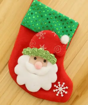200 Vnt. Mini Kalėdų Kojinės Kojinės Santa Claus Saldainiai Dovanų Maišelis Kalėdų Medžio Dekoro Festivalis Šalis Ornamentu