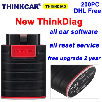 200PCS Naujas ThinkDiag visą sistemą Diagnostikos visų techninės priežiūros reset/ ECU kodavimas /atnaujinti 2years DHL Nemokamas pristatymas PK Launch X431