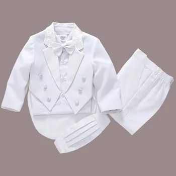 2017 naujas mados balta/balck kūdikių berniukų tiktų vaikams sportiniai berniukas tiktų vestuvėms prom oficialaus pavasario rudens vestuvių suknelė berniukas kostiumai