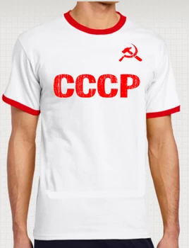 2018 Dizaino T Shirt Mens Vasaros Svetimas Dalykų Cccp Sovietų Sąjungos Herren Varpininkas T-Shirt Retro Rusijos Futbolininkas Gimtadienio Tees