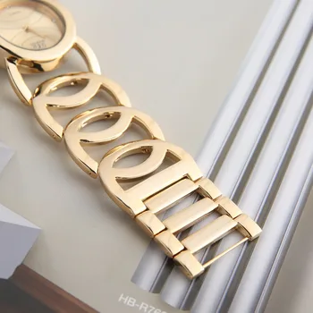 2018 m. G&D Prabangos Prekės ženklo Moterų Apyrankės, Laikrodžiai, Aukso Madingi Moterų Kvarciniai Laikrodžiai Suknelė Žiūrėti relogio feminino Laikrodis