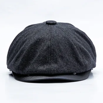 2018 m. rudens ir žiemos vyrų beretė šiltas ausų apsaugos vidutinio amžiaus skrybėlę plius aksomo storio dvejopo naudojimo laisvalaikio ateities bžūp 14131