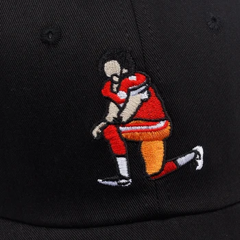 2018 Naujas Futbolo žaidėjas Siuvinėjimo Tėtis Skrybėlę vyrai moterys Reguliuojamas Hip-Hop Beisbolo kepuraitę didmeninės