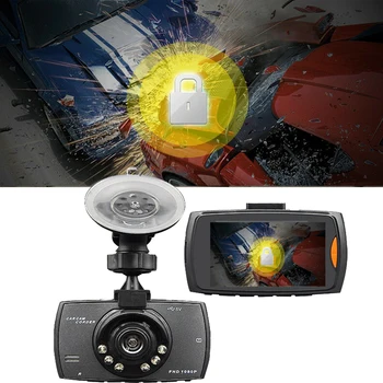 2019 Automobilių DVR Kamera 2.3 Colių G30 1080P 120 Laipsnių Dashcam Vaizdo Registratoriai, G-Sensorius Brūkšnys Cam skaitmeniniai vaizdo įrašymo įrenginiai