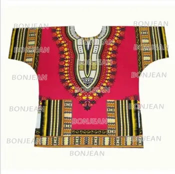 2019 Dashiki mados dizaino Afrikos tradicinės spausdintos medvilnės Dashiki marškinėliai unisex Genčių Etninės Succunct Hipis