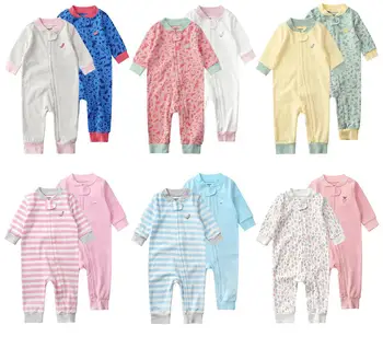 2019 Kūdikių medvilnės jumpsuit pavasarį ir rudenį Hardy naujagimiai, nuskaitymo, berniukai ir mergaitės, 2 vnt/pak ilgomis rankovėmis drabužius romper kūdikių