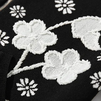 2019 m. Rudens Pradžioje, Naujų Moterų Užtrauktukas Perlų Siuvinėti Moterų ilgomis Rankovėmis, Minkšta Megztiniai ir Atidarykite Priekiniai Apkarpytos Cardigan Megztinis