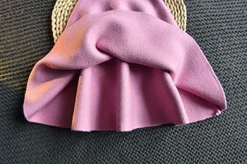2019 Mergaitė Vaikai Mados Gražus Mezgimo Megztinis+Sijonas 2VNT Drabužių Rinkinį, Mergaičių, Kūdikių Gėlių Megztiniai Princesė Kostiumai Apranga