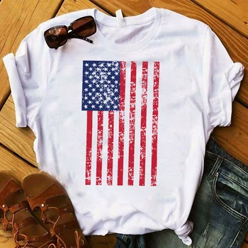 2019 Moterų Marškinėliai Amerikos JAV Vėliava Spausdinti Vyno Moterų Grafinis Atspausdintas Viršuje Raidės F trumpomis Rankovėmis Marškinėlius Moterų Vyriški T-shirt