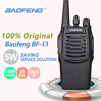 2019 Naujas Baofeng BF-C1 Walkie Talkie 16CH 5W Dviejų krypčių Radijo UHF 400-470MHz Nešiojamų Kumpis Radijo Žibintuvėlis PMR Transiveris walky