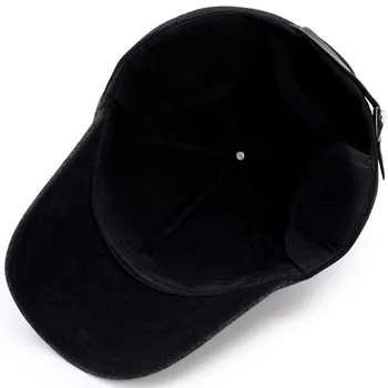 2019 naujas mados skrybėlę žiemos vidutinio amžiaus šiltas beisbolo kepuraitę vyrų atsitiktinis žiemos earmuffs kepurės sporto vyriškos kepurės