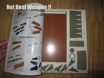 2019 Naujas Mastelis RPG-7 Raketų Paleidimo Bazooka Žurnalas 3D Popieriaus Amatų Modelių Rankų darbo žaislas 