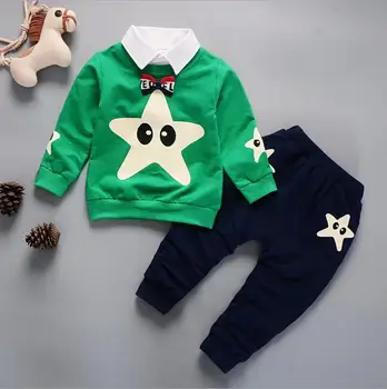2019 Naujas pavasarį, rudenį, vaikų drabužiai, kostiumai žvaigždžių vaikų marškinėliai + kelnės vaikams tracksuit berniukų, mergaičių drabužių rinkinys