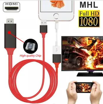 2019 Naujausias Mados HDMI Atvaizdavimo funkcija Kabelį Telefoną prie TV, HDTV 1080p Adapteris, Skirtas 