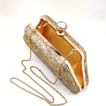 2019 Naujausias stiliaus Aukso spalvos Afrikos batų ir maišelį nustatyti kulno Vidurio italijos dizaino batų su atitikimo maišelį geriausia pardavimo ponios