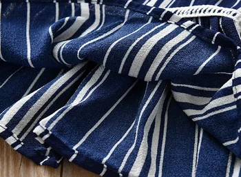 2019 Vaikų Drabužių Nustatyti ankstyvos vaikystės Mergina Vasaros Drabužių Vaikams Mergaitėms Boutique Komplektus Dryžuotas Camisole T-shirt + Capri Kelnės
