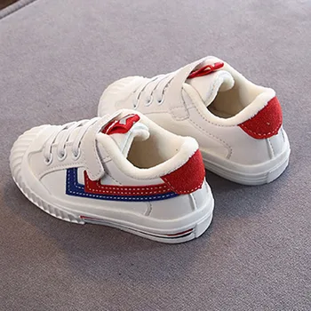 2019 žiemos 1-3-5 metų amžiaus 2 berniukų ir mergaičių, kūdikių medvilnės atsitiktinis batai plius aksomo šiltas vaikų stalo batai maži balti bateliai