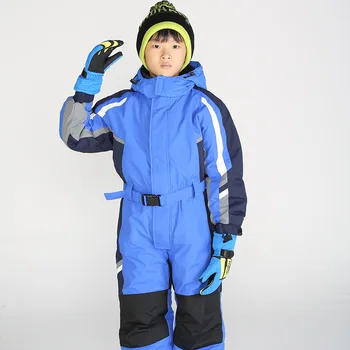 2019 Žiemos Kūdikių Berniukų Slidinėjimo Kostiumus su Gobtuvu vientisas Merginos Jumpsuit Vėjo Vaikų Sniego, Komplektai, Paauglių ir Vaikų Drabužiai