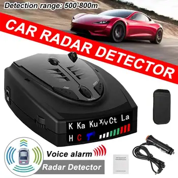 2020 Automobilių Radaro Detektorius anglų rusų Tajų Balso Įspėjimo X K CT La Transporto priemonės Greitis Anti Radaro Signalas Įspėjimas