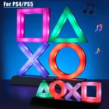 2020 Balso Kontrolės Žaidimo Piktogramą Šviesos PS4/PS5 Playstation Žaidėjas Komercinės Spalvinga Apšvietimo Horizontalus ir Vertikalus Modelis