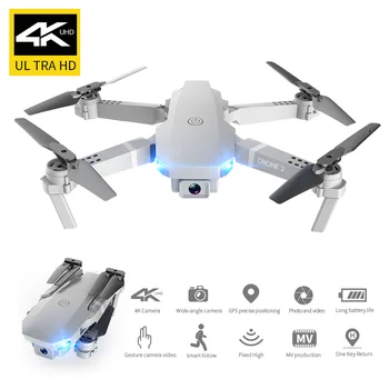 2020 E68Pro Mini Drone 4K 1080P Plataus Kampo Kamera Dron Wifi FPV Aukštis Hold Režimu RC Sulankstomas Quadcopter vaiko Dovana