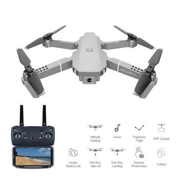 2020 E68Pro Mini Drone 4K 1080P Plataus Kampo Kamera Dron Wifi FPV Aukštis Hold Režimu RC Sulankstomas Quadcopter Vaikai Dovana Kalėdų Dovana