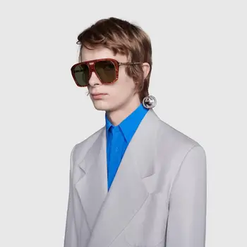 2020 Fantazijos spalvos vyriški didelis rėmas šiuolaikinės efektingas akiniai nuo saulės mados moteris ventiliatorius grandinės Macho Stiliaus piloto akiniai nuo saulės Oculos De Sol