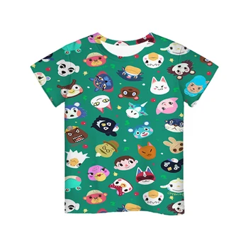 2020 Gyvūnų Kirtimo Trumpas Rankovės Vaikų Berniukų, Mergaičių Mados Spalvinga marškinėliai 3d Vaikams, Vaikiška Spausdinti Atsitiktinis T Shirts