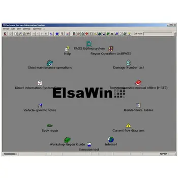 2020 Karšto Auto Remonto Programinės įrangos ElsaWin 6.0 dirbti V-W, 5.3 Audi Auto Remonto Programinės įrangos Elsa Win 6.0 į downland Nemokamas Pristatymas
