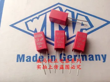 2020 karšto pardavimo 10vnt/20pcs Nauja raudona WIMA MKS2 100V1.0uF/1.0 f/1u0/105/1uF P: 5mm naują parduotuvę skatinimo Garso kondensatorius nemokamas pristatymas