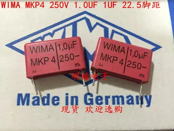 2020 karšto pardavimo 10vnt/20pcs vokietijos WIMA kondensatorius MKP4 250V 1UF 1.0 UF 250V 105 P: 22,5 mm Audio kondensatorių nemokamas pristatymas