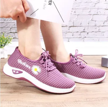2020 korėjos versija, naujas kvėpuojantis senojo Pekino audinys batai ponios atsitiktinis sportiniai bateliai vaikščiojimo batai moterims