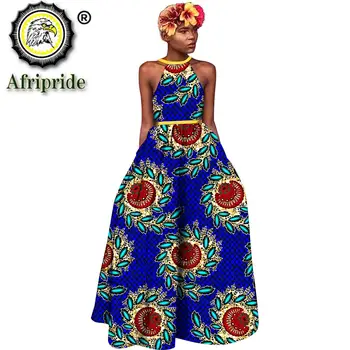 2020 m. Afrikos-Line suknelės moterims hailter ankara spausdinti maxi suknelė dashiki seksualus šalies dėvėti apranga, apranga AFRIPRIDE S1925095