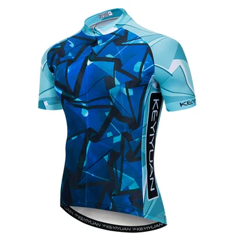 2020 m. dviračių džersis Vyrų Dviračių džersis Pro MTB Marškinėliai Maillot Ropa Ciclismo Viršuje Dviračių Lenktynių kalnų kelio ciklas viršuje vasaros mėlyna