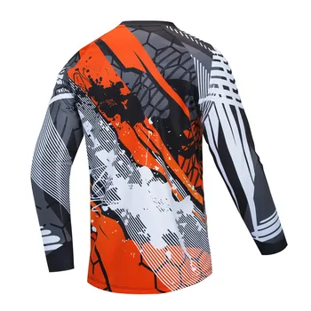 2020 m. Dviračių Džersis Vyrų Kalnų Dviračių Motokroso Jersey ilgomis rankovėmis BMX MTB DH T-Shirt Kalnų Viršūnes Sporto lenktynių Palaidinė rudenį