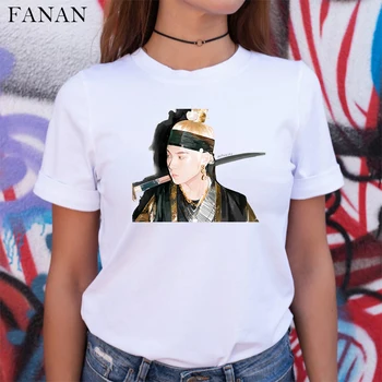 2020 m. Moteris Juokinga Art Print T-Shirt Harajuku Tshirts Moterų Agust D T-shirt Vasaros Grafinis Tee Moterims Gatvės Mados Viršūnes Drabužiai