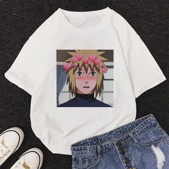 2020 m. Nauja Japonų Anime Naruto Kietas Moterų Marškinėliai Drovus Uchiha Sasuke T-shirt Streetwear Grafinis Plius Dydžio Drabužių 