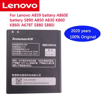 2020 m. NAUJAS originalus 2250mAh BL198 Lenovo A859 baterija A860E baterija S890 A850 A830 K860 K860i A678T S880 S880i