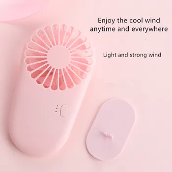 2020 m. Naujas Stiliaus Mini Pocket Gerbėjai USB Įkrovimo Nešiojamą Gerbėjai Studentų Lauke Nešiojamų Mažas Ventiliatorius, Oro Aušintuvas Ventilador