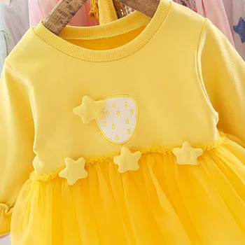 2020 m. Rudenį Naujagimiui Mergina Suknelė Mergina 1 Metų Gimtadienio tutu Suknelė Princesė Kūdikių Dress Kūdikių Drabužiai Bamblys Suknelės
