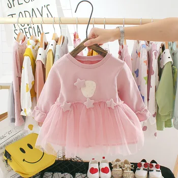 2020 m. Rudenį Naujagimiui Mergina Suknelė Mergina 1 Metų Gimtadienio tutu Suknelė Princesė Kūdikių Dress Kūdikių Drabužiai Bamblys Suknelės