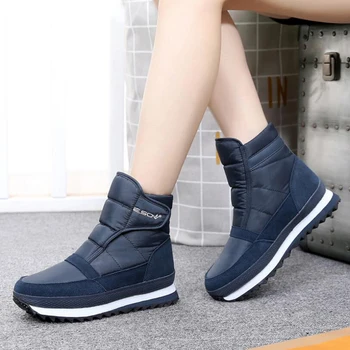 2020 m. žiemos batai moterims sniego batai butas neslidus žiemos batai moterims pliušinis neperšlampami batai didelis dydis 35-42