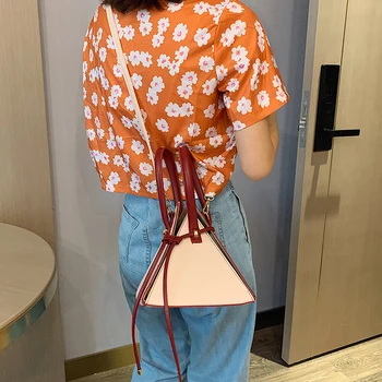 2020 mados tendencija pečių maišą trikampis moterų krepšys dizaineris rankinės kokybės mergina grandinės peties crossbody krepšiai