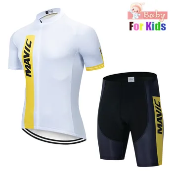 2020 MAVIC vasaros vaikų dviračių t-shirt rinkinys, vaikams drabužiai dviračių šortai vaikams rinkiniai įranga dviratį dviračiu drabužiai