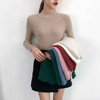2020 megztinis suknelė ropa de invierno mujer vintage megztinis žiemą džemperis moterims